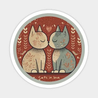 Cats in love #4 Magnet