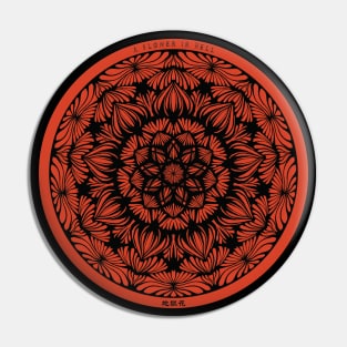 A Flower In Hell Mandala Pin