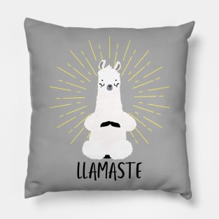 Llamaste. Funny Yoga Saying Phrase Workout Motivation Pillow