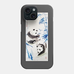 Blue Bamboo Panda Phone Case