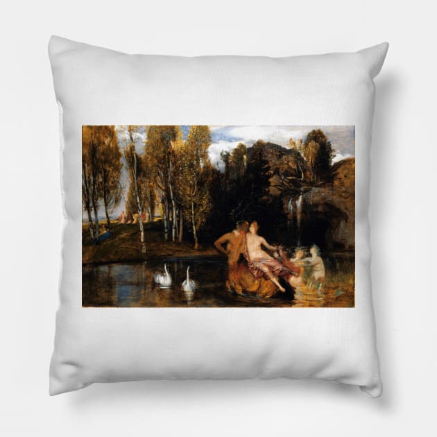 Elysian Fields - Arnold Bocklin Pillow by forgottenbeauty