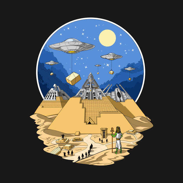 Alien Egyptian Pyramids by underheaven