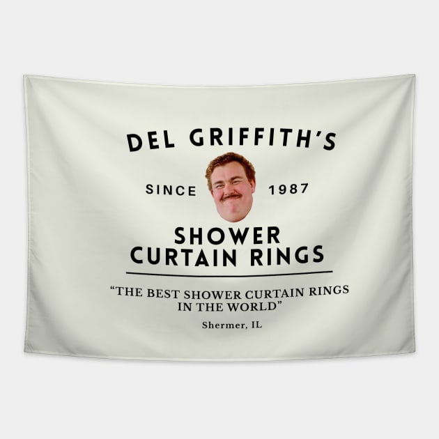 Del Griffith's Shower Curtain Rings - Shermer, IL Since 1987 Tapestry by BodinStreet