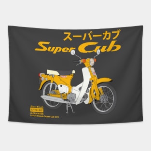 The classic 1970's Honda Super Cub C70 Tapestry