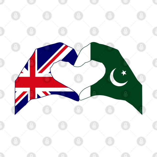 We Heart UK & Pakistan Patriot Flag Series by Village Values