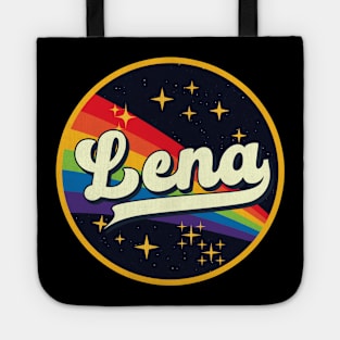 Lena // Rainbow In Space Vintage Style Tote