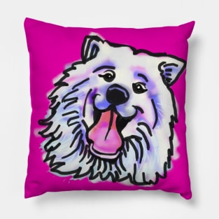 The happy SAMOYED Love of My Life Pillow