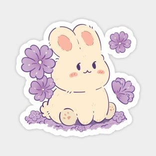 Cute Sakura Bunny | Purple | Modesadraw Magnet