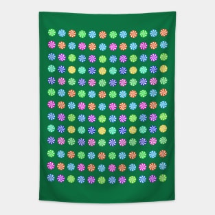 FESTIVE Rows Of Christmas Candy Tapestry
