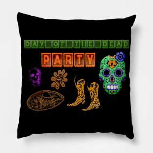 Halloween Day Of The Dead Party Pillow