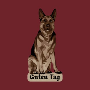 German Shepherd says Guten Tag T-Shirt