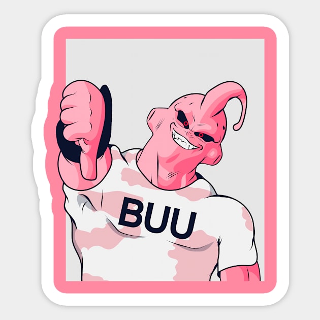 Majin Buu Dbz Sticker - Majin buu Dbz Dragon ball z - Discover