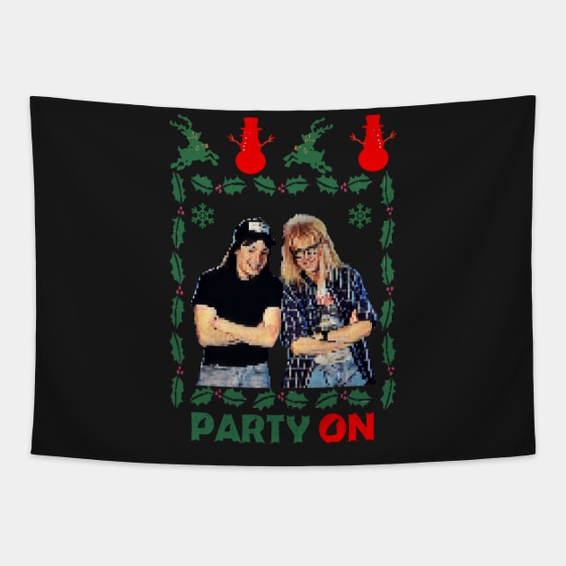 Party On! XMAS Tapestry by awesomeniemeier