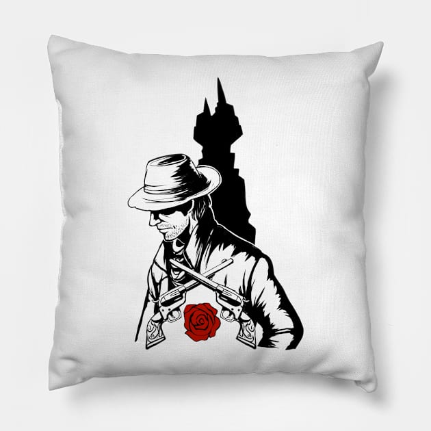 The Dark Tower Pillow by Julientel89