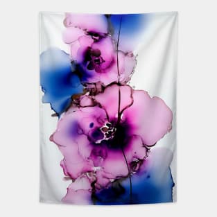 Blossoming Beauty - Abstract Alcohol Ink Art Tapestry