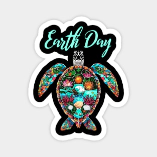 Sea Turtle Earth Day Save The Earth Magnet