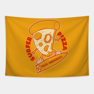 Surfer Pizza Tapestry