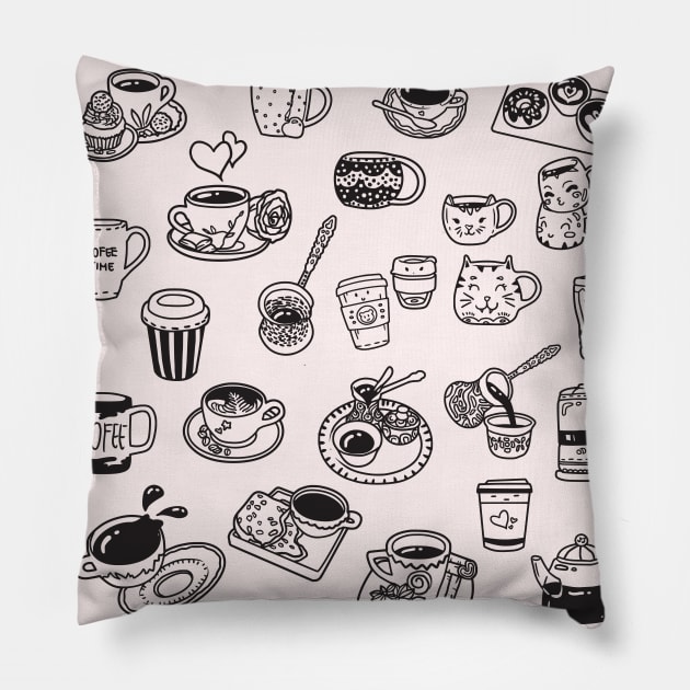 Have Another Cup! Pillow by ForgottenFabric