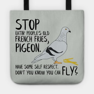 Stop Pidgeon - Tracy Morgan 30 Rock Quote Tote