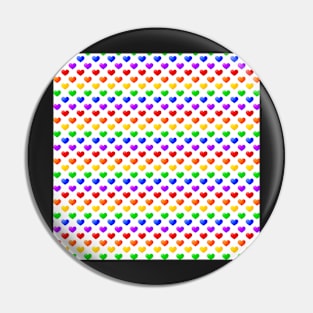 Valentine's Day Pattern - LGBT - Love is Love Pin