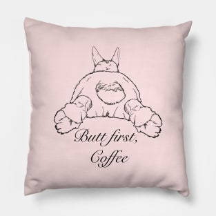 Butt First Pillow