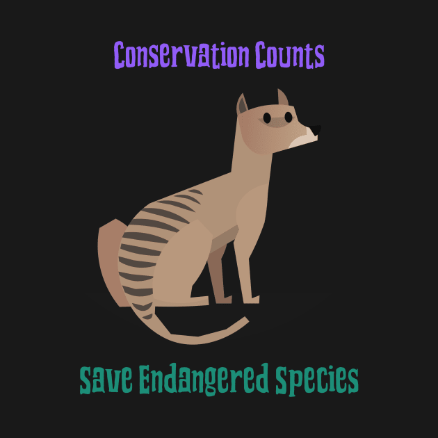 conservation counts, save endangered species by Zipora