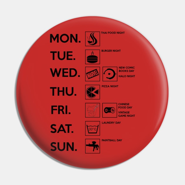 Sheldonian Calendar Pin by MrKlopapier