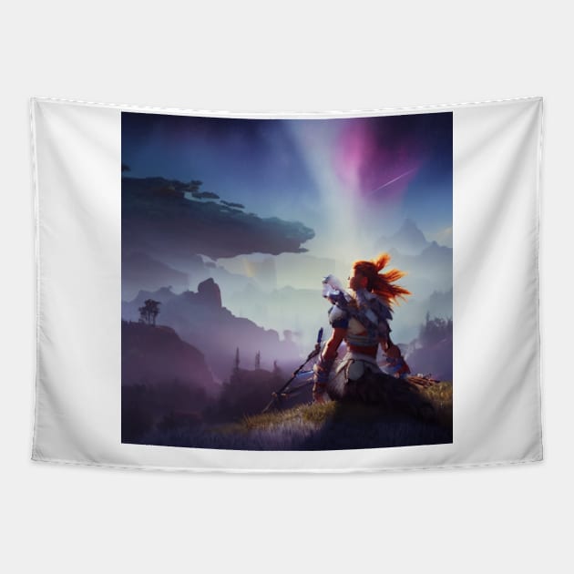 Horizon Zero Dawn 004 Tapestry by Beastlykitty