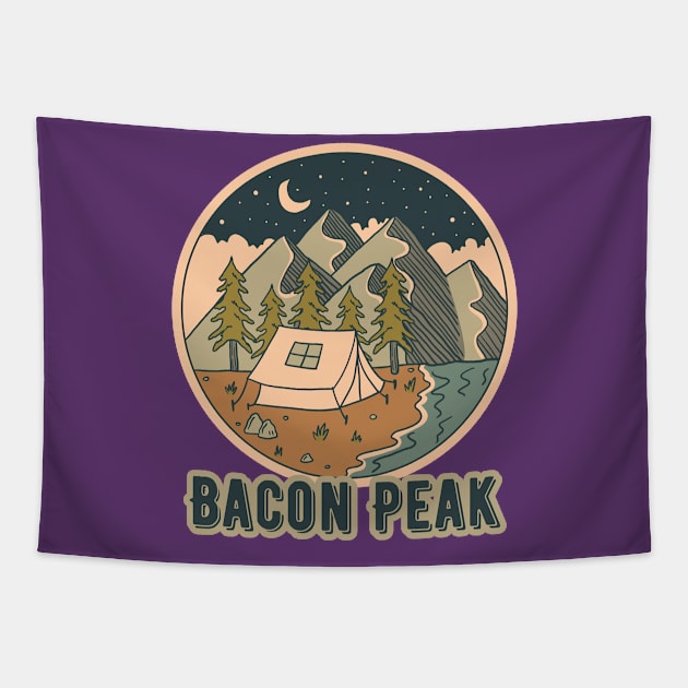 Bacon Peak Tapestry by Canada Cities