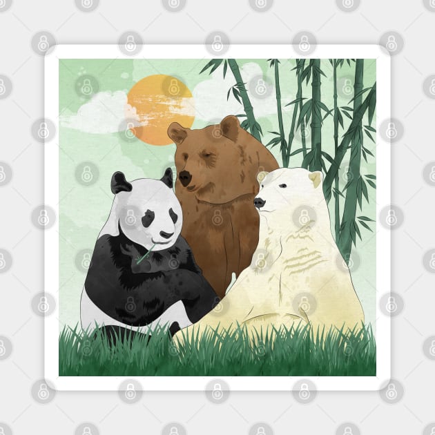 We bare bears Magnet by Thor Reyes