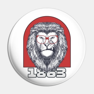 Lion Head Art Pin