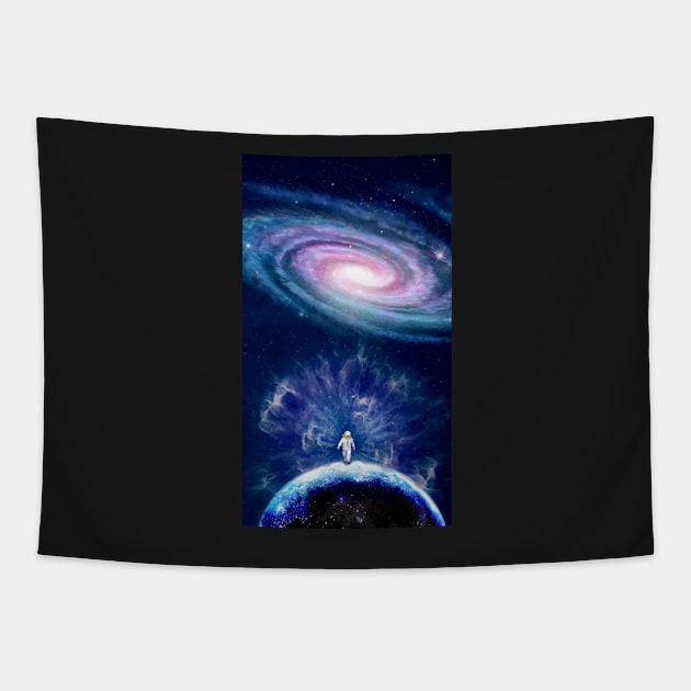 “Space Walk” Tapestry by Colette22