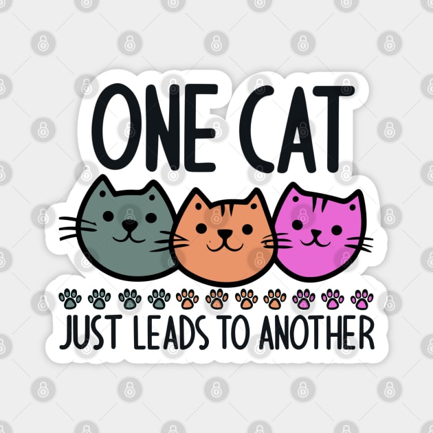 One Cat Just Leads to Another Magnet by fantastico.studio