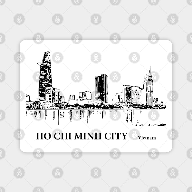 Ho Chi Minh City - Vietnam Magnet by Lakeric