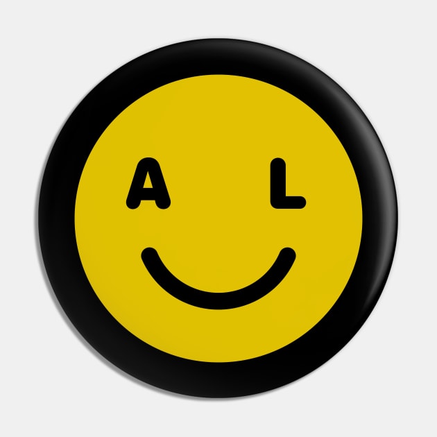 Alabama Smiley Face Pin by goodwordsco