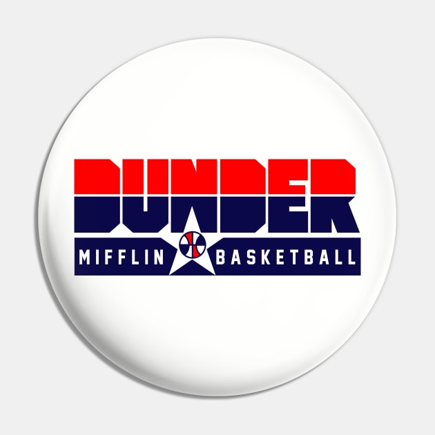 Dunder Mifflin Basketball Pin by zerobriant