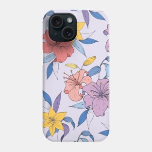 Purple Flowers Phone Case