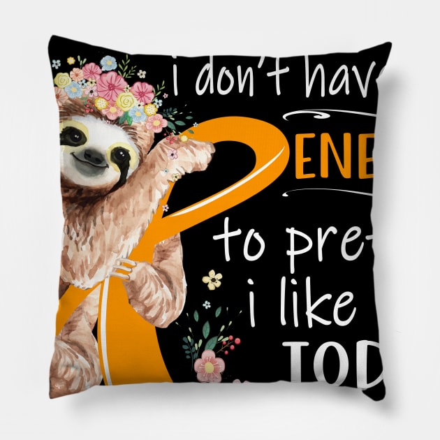 I Suffer From MS I Don't Have The Energy To Pretend I Like You Today Support MS Warrior Gifts Pillow by ThePassion99