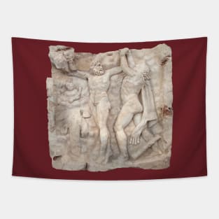 Roman Sebasteion Relief Sculpture Release Of A Roman God Cut Out Tapestry