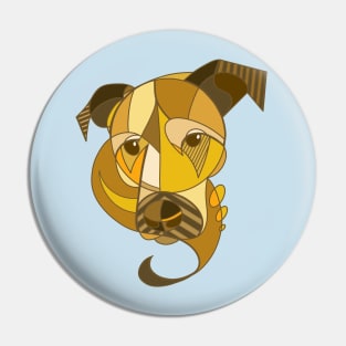 Cubistic dogs Pin