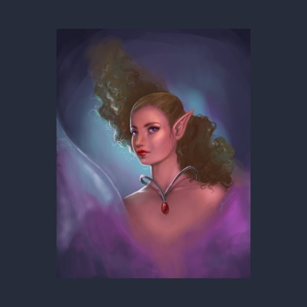 The elf - portrait by Hoshimem