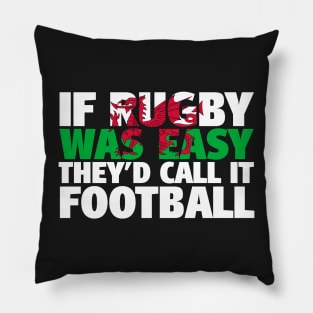 If rugby were easy Pillow