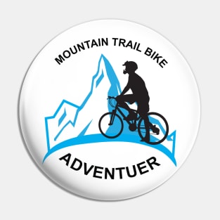 Happiness in the mountains, mountain bike lovers Pin