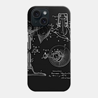 Reading Lamp Vintage Patent Drawing Phone Case