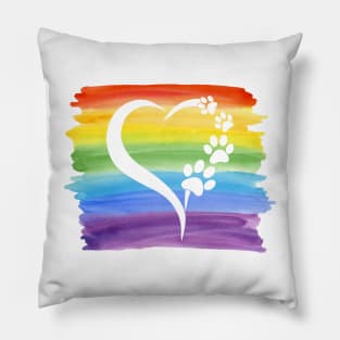 Rainbow Pet Love Pillow