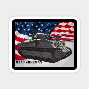 M4A3 Sherman tank Magnet