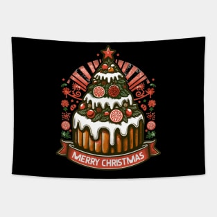 Christmas Tree Cake Delicacy Tapestry