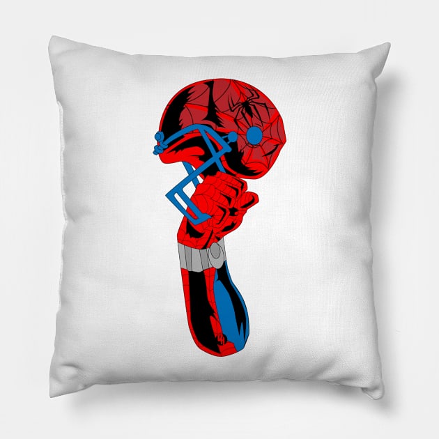 Spider Helm Pillow by kodyart101