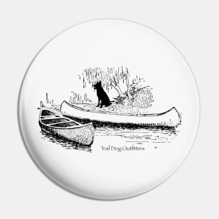 Canoe Dog Pin