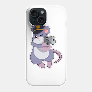 Mouse as Police officer with Police hat Phone Case